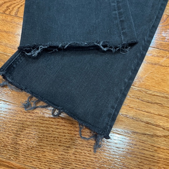 PAIGE Claudine Raw Hem Flare in Slater size 30 Washed Black bootcut/ flare jeans - Picture 5 of 6
